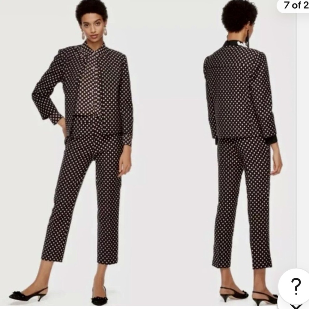 NWT Kate Spade diamond jacquard black open jacket - Picture 4 of 12